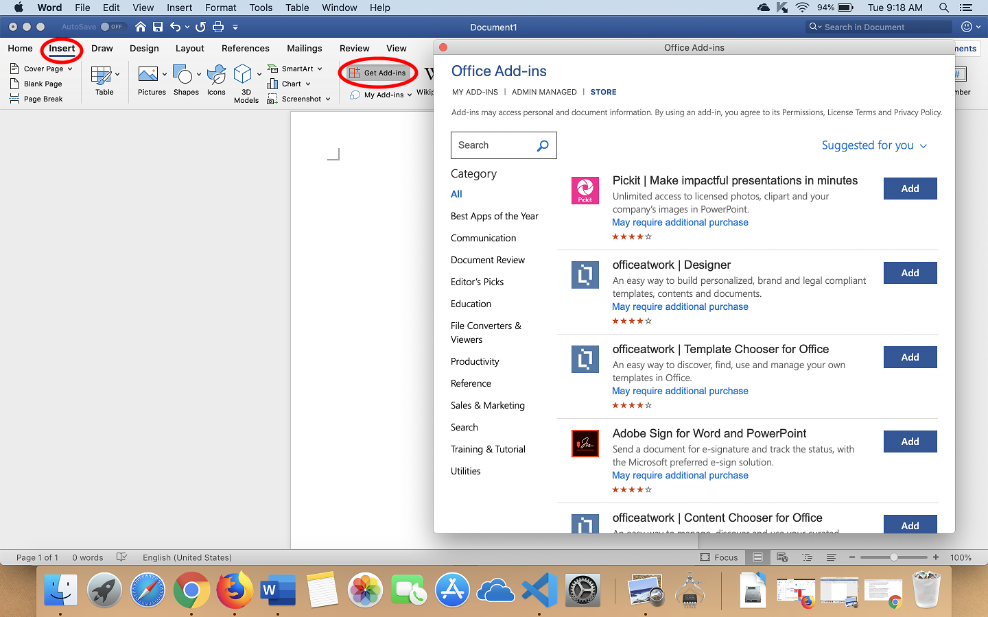 reference manager add on office for mac
